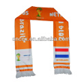 2014 Acrylic Football Fan Scarf Soccer fan Scarf